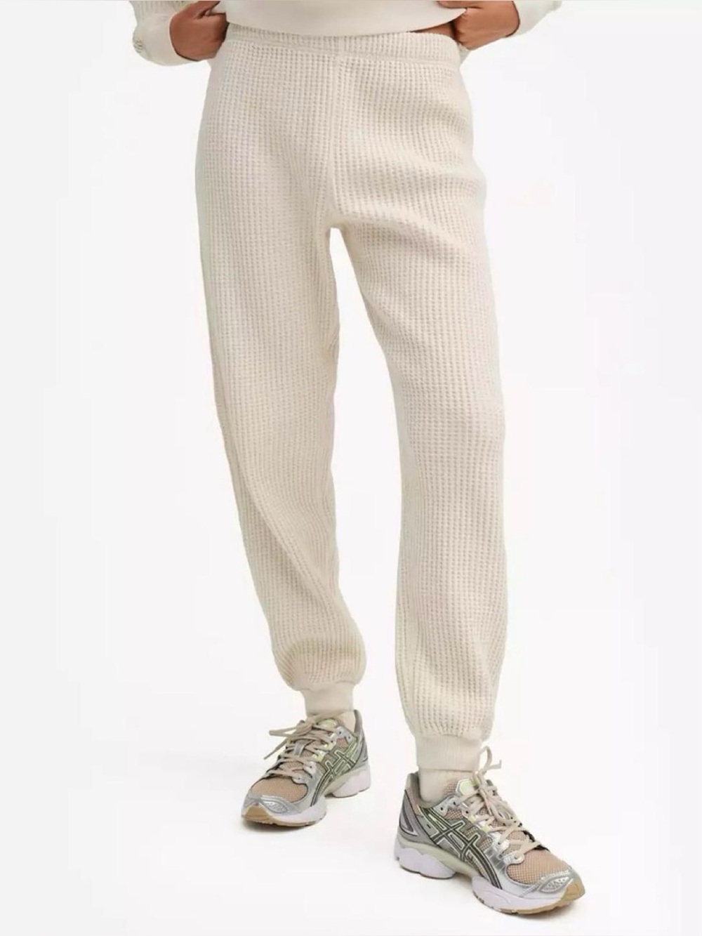 Mate the Label Organic Waffle Relaxed Jogger (Bone)